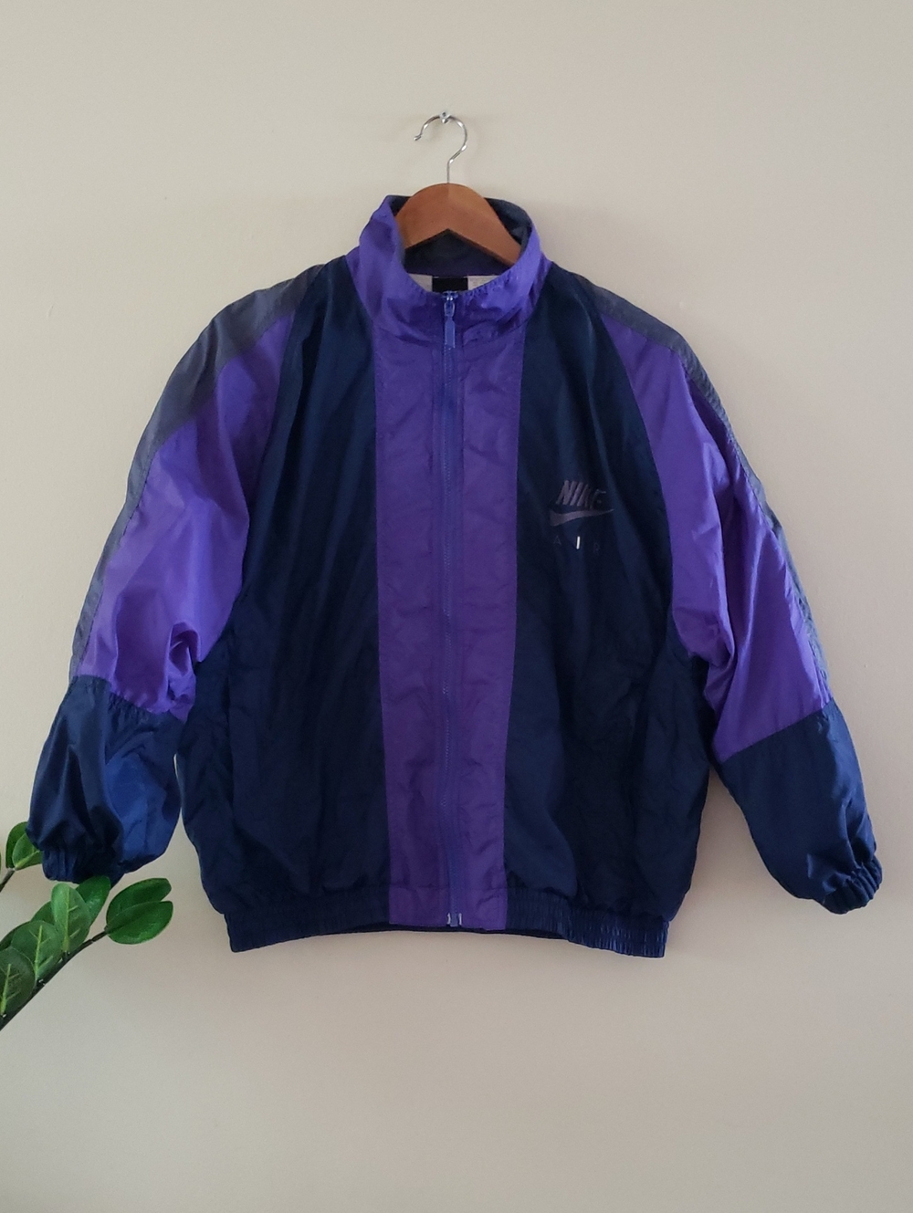 Vintage 90s Nike Air Purple Boxy Windbreaker Jacket - S